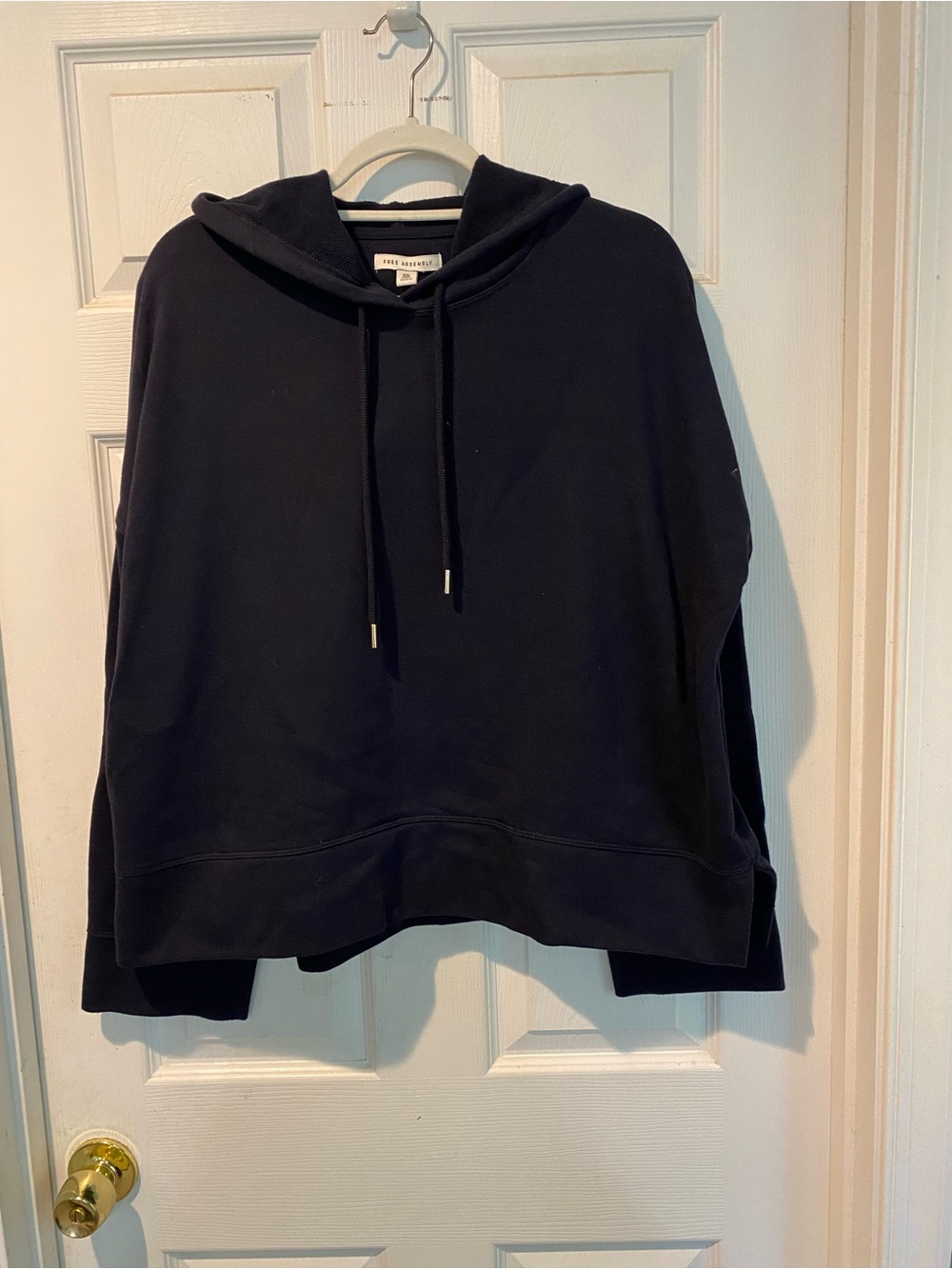 Free Assembly Navy Hooded Pullover Sweatshirt